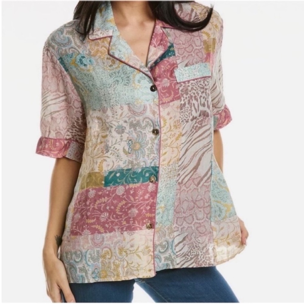 Johnny Was Workshop Linen Shirt